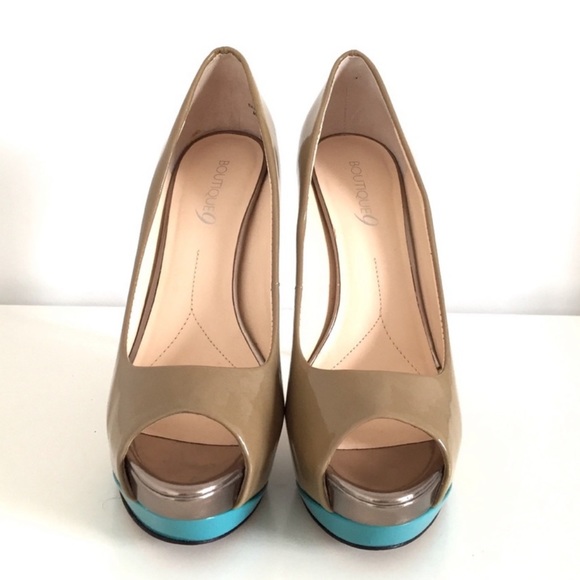 Nude patent leather pumps - Picture 6 of 10